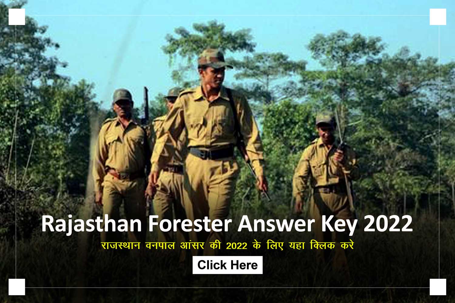 Rajsthan Forester Answer Key 2022