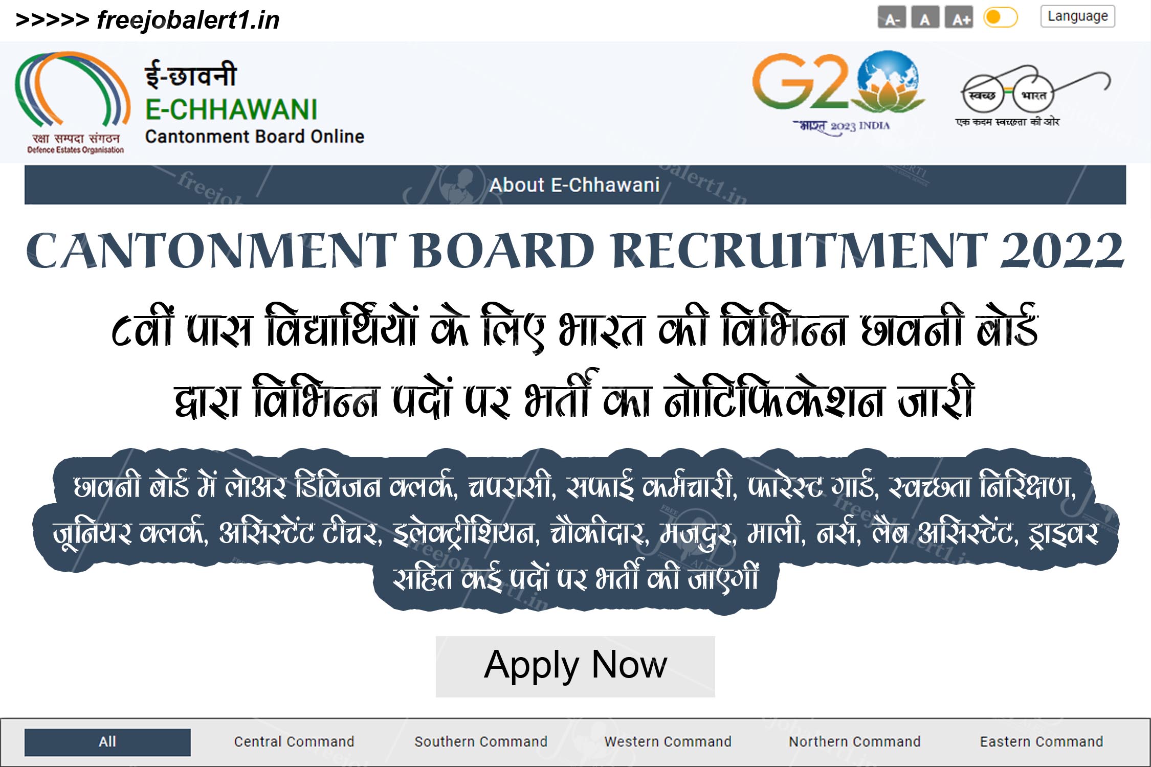 Cantonment Board Recruitment 2022