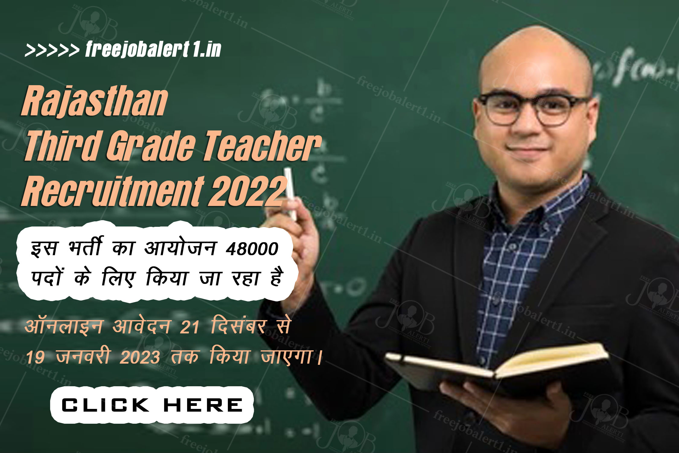 Rajasthan Third Grade Teacher Recruitment 2022