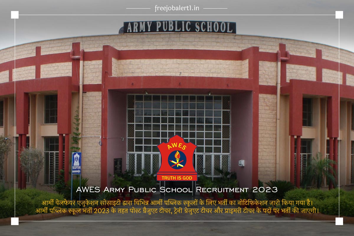 AWES Army Public School Recruitment 2023