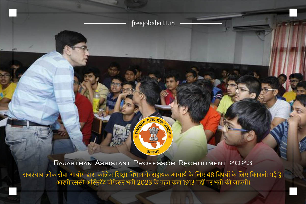 Rajasthan Assistant Professor Recruitment 2023