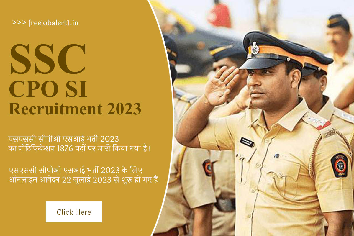 SSC CPO SI Recruitment 2023