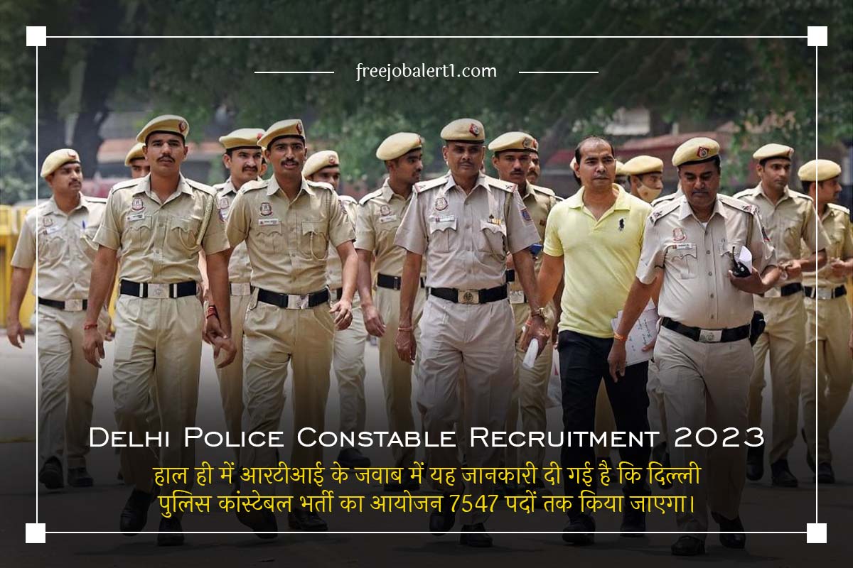 Delhi Police Constable Recruitment 2023