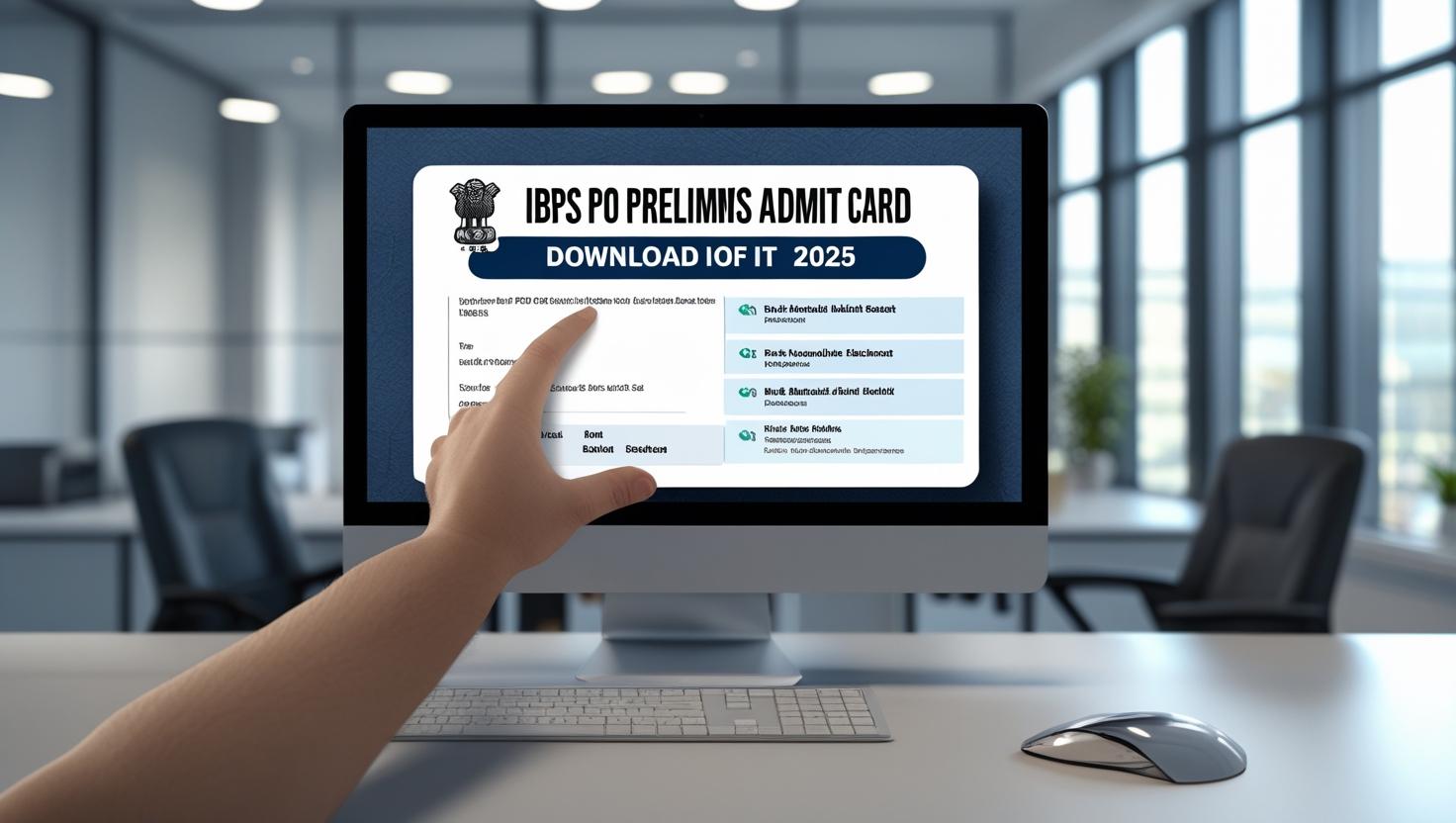 IBPS PO Prelims Admit Card 2025 Released! Download Now image